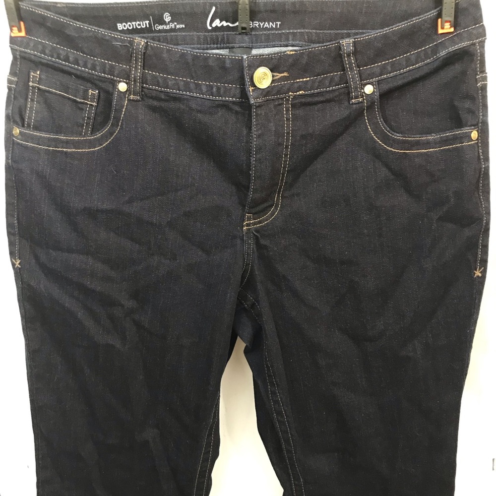 Lane Bryant 18, dark wash, genius fit bootcut